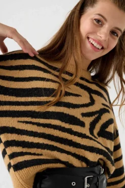 Camisola Jacquard Decote Redondo