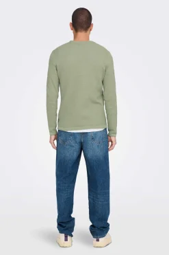 Camisola Malha Com Gola Redonda