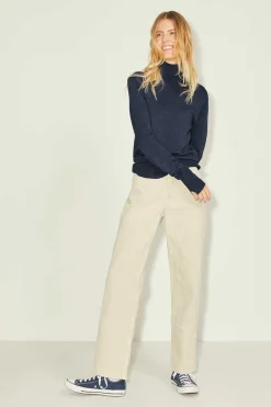 Camisola Malha Fina Decote Alto