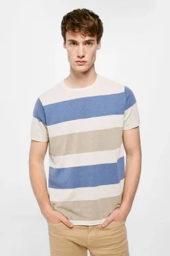 Camisola Manga Curtas Riscas