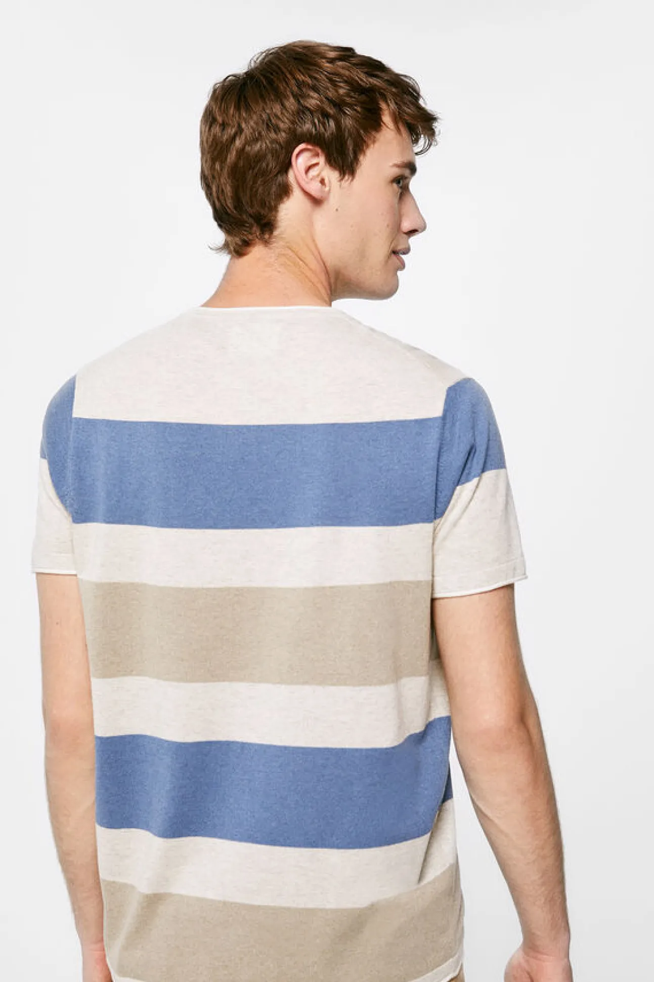 Camisola Manga Curtas Riscas