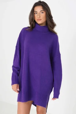 Camisola Oversize Com Gola Dobrada