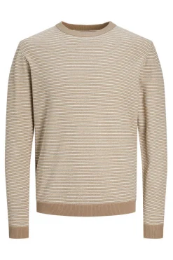 Camisola Riscas Gola Redonda 100% Algodao