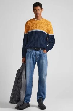 Camisola Tecido Combinado