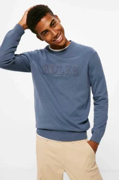 Camisola Texto Bordado