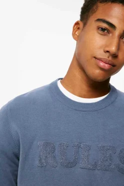 Camisola Texto Bordado