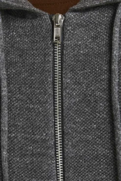 Cardiga Com Fecho E Capuz