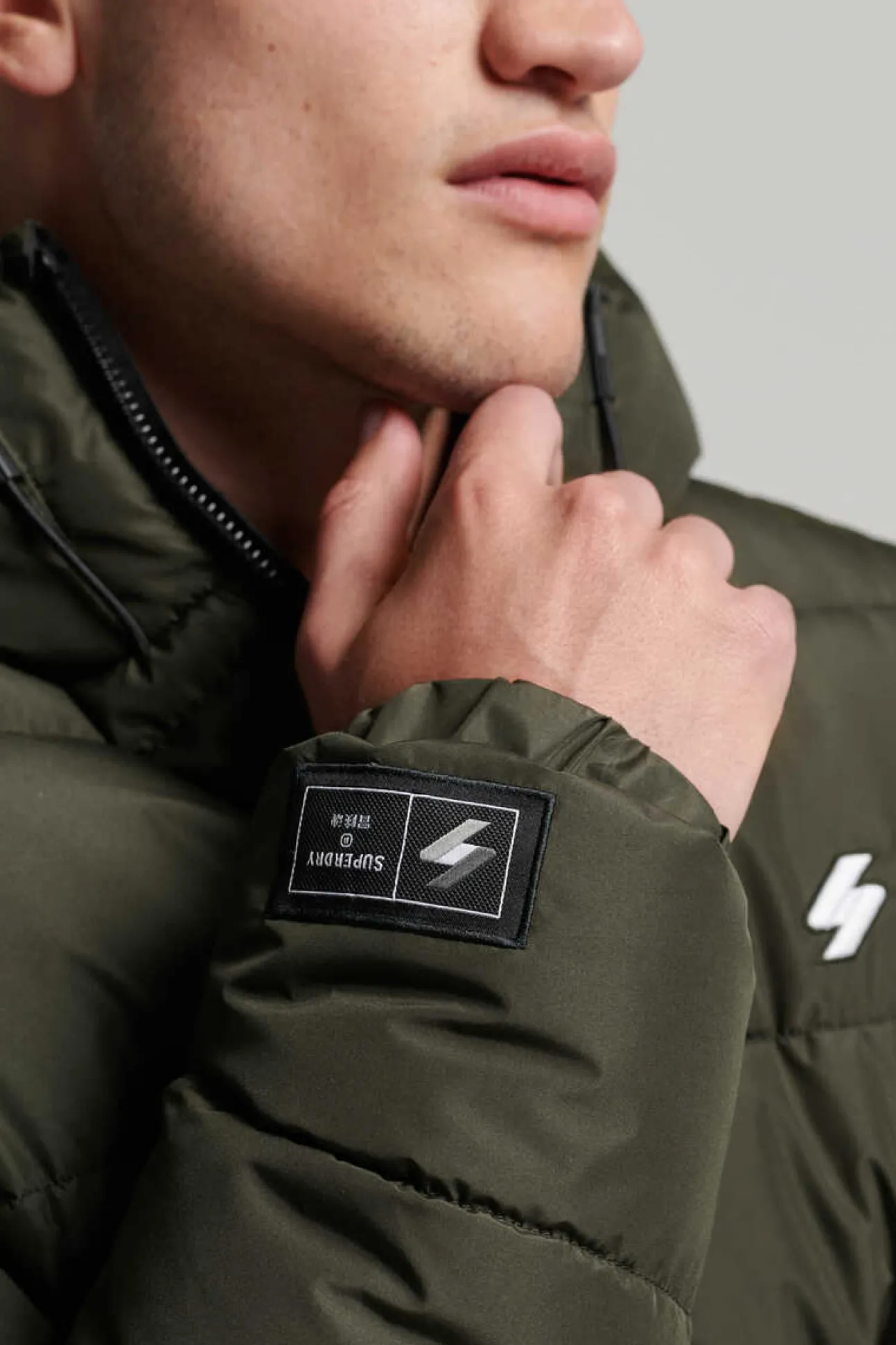 Casaco Acolchoado Com Capuz Sports