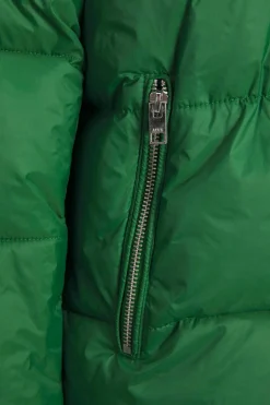 Casaco Acolchoado Com Capuz De Mulher