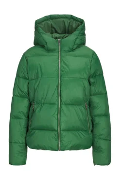 Casaco Acolchoado Com Capuz De Mulher