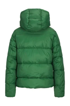 Casaco Acolchoado Com Capuz De Mulher