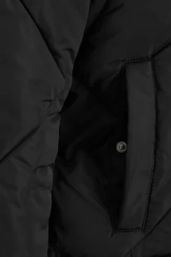 Casaco Acolchoado Com Corte De Mulher