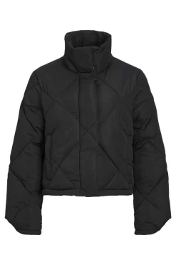 Casaco Acolchoado Com Corte De Mulher