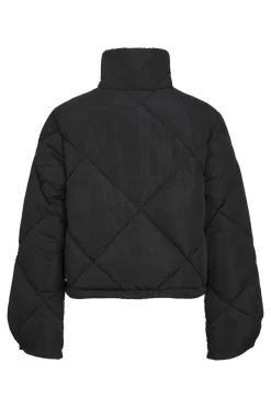 Casaco Acolchoado Com Corte De Mulher