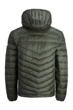 Casaco Acolchoado Tipo Puffer Com Capuz