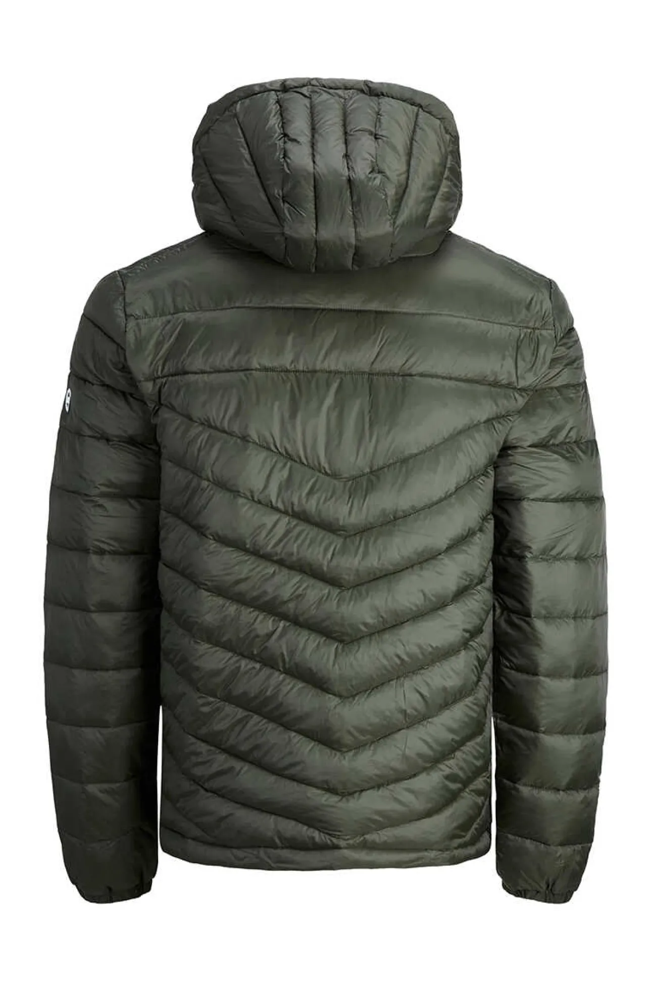 Casaco Acolchoado Tipo Puffer Com Capuz