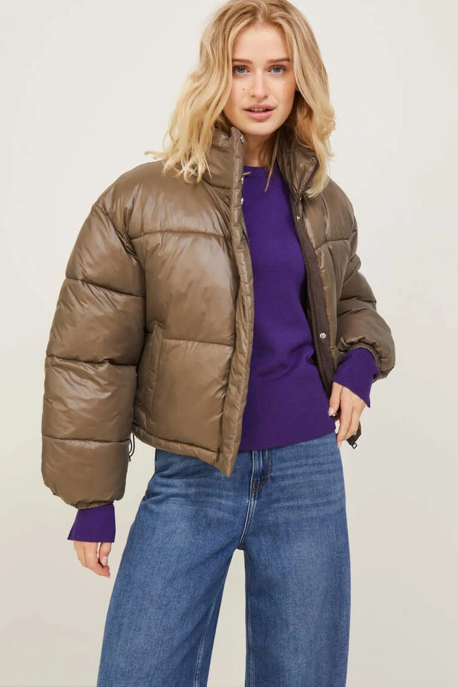 Casaco Acolchoado Tipo Puffer