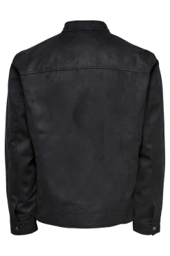 Casaco Biker Efeito Camurca