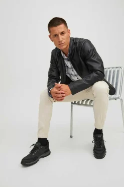 Casaco Biker Efeito Pele