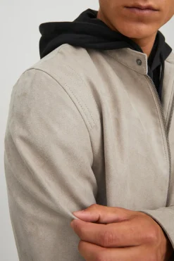 Casaco Biker Efeito Pele