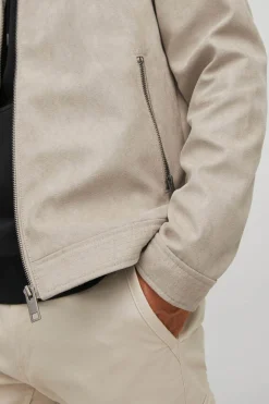 Casaco Biker Efeito Pele