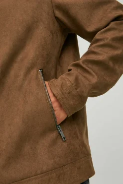 Casaco Biker Efeito Pele