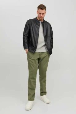 Casaco Biker Efeito Pele Plus