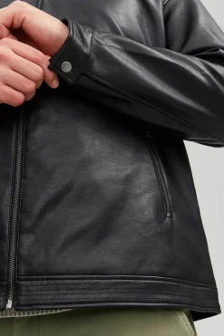 Casaco Biker Efeito Pele Plus