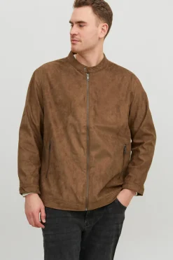 Casaco Biker Efeito Pele Plus