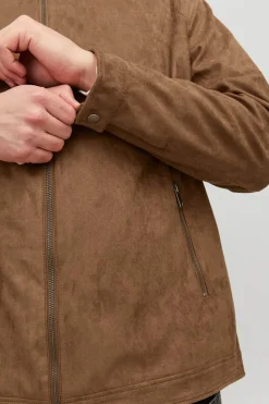 Casaco Biker Efeito Pele Plus