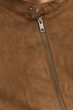 Casaco Biker Efeito Pele Plus