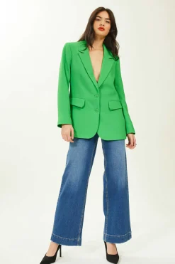 Casaco Blazer De Tecido Tramado