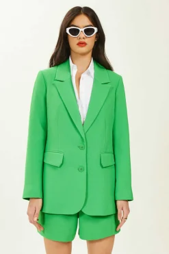 Casaco Blazer De Tecido Tramado