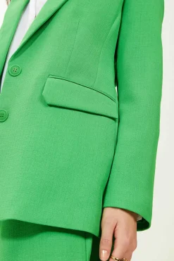 Casaco Blazer De Tecido Tramado