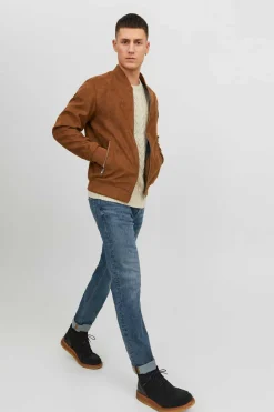 Casaco Bomber Efeito Pele