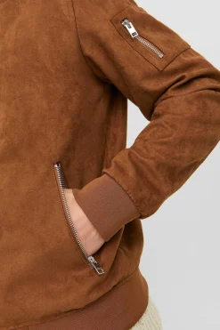 Casaco Bomber Efeito Pele