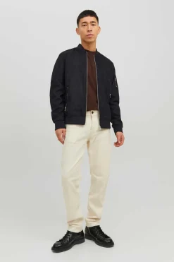 Casaco Bomber Efeito Pele