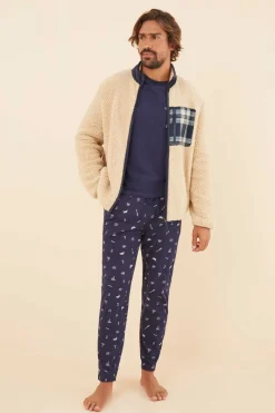 Casaco De La Com Bolso Para Homem