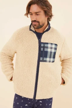 Casaco De La Com Bolso Para Homem