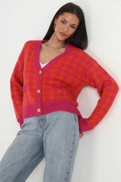 Casaco De Malha Com Pied-De-Poule