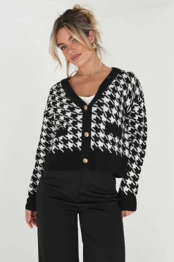 Casaco De Malha Com Pied-De-Poule