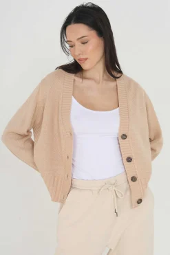 Casaco De Malha Com Quatro Botoes