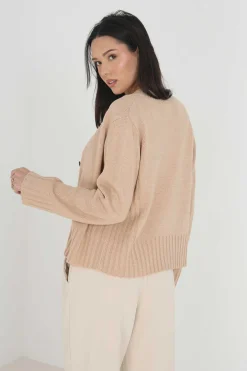 Casaco De Malha Com Quatro Botoes