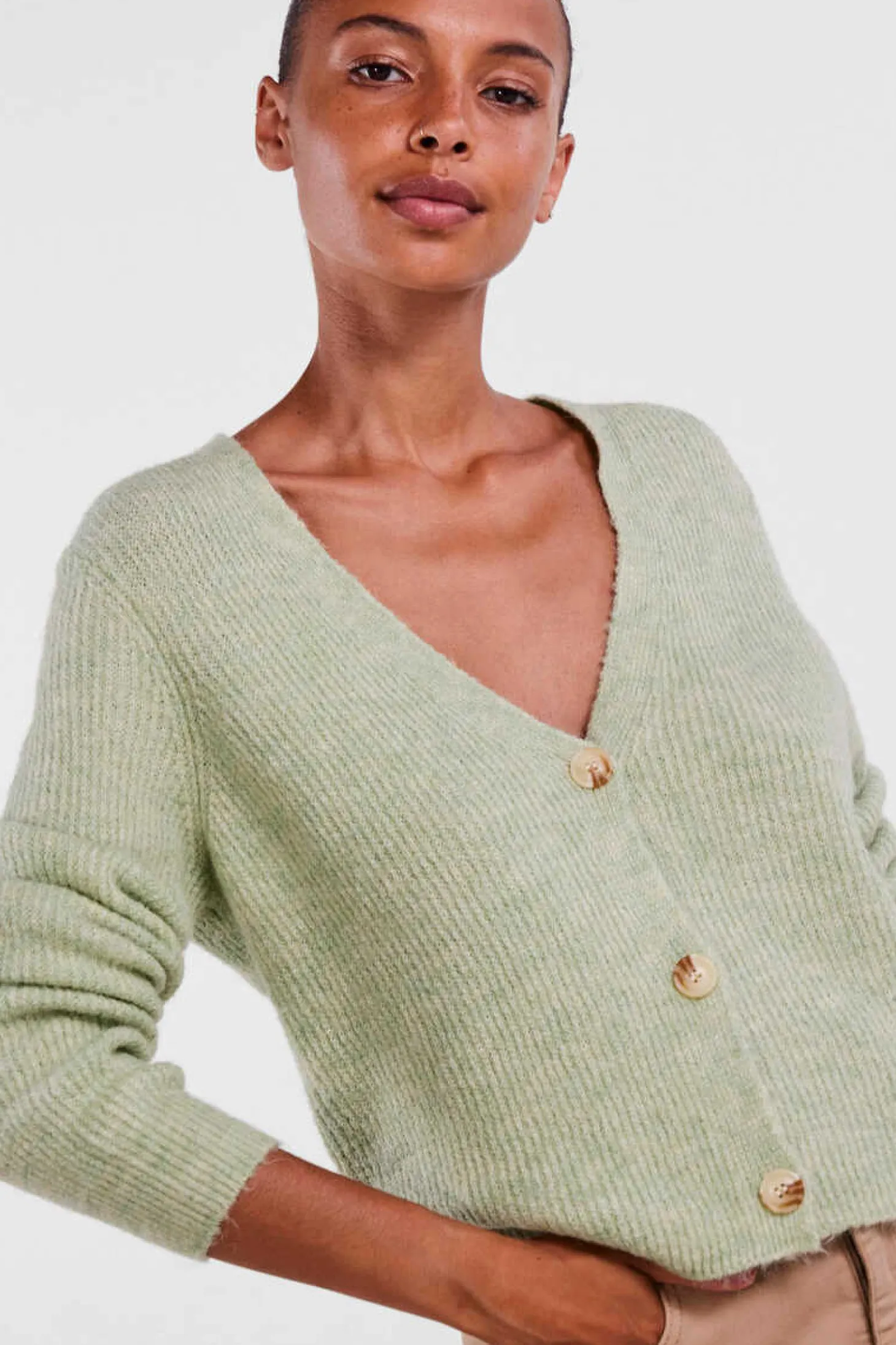 Casaco De Malha Cor Block