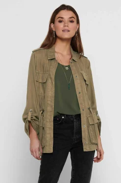 Casaco De Manga Comprida Lyocell Tencel