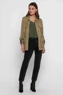 Casaco De Manga Comprida Lyocell Tencel