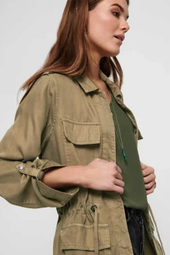 Casaco De Manga Comprida Lyocell Tencel