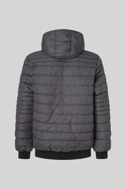 Casaco De Penas Acolchoado Jaspeado