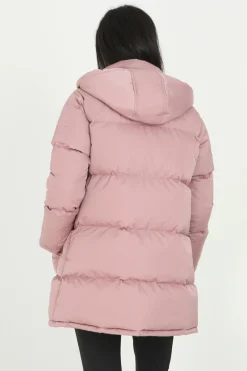 Casaco De Penas Acolchoado Com Capuz