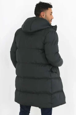 Casaco De Penas Acolchoado Com Fecho-Eclair